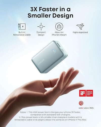 Anker Nano Power Bank, 45W 10,000mAh Portable Charger, iPhone Battery Pack (Green) thumbnail 4