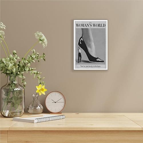 Retro This Is A Woman Is World Poster Feminist Canvas Wall Art Modern Black And White Feminine Hot Girls Room Aesthetic Prints Painting For Home Bedroom Dorm Wall Decor 12x16in Unframed thumbnail 7