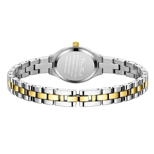 Diaofendi Small Gold Bracelet Watches Vintage Ladies Quartz Wrist Watches Stainless Steel Band,Waterproof. thumbnail 3