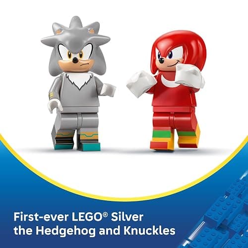 LEGO Sonic The Hedgehog Silver’s Car vs. Knuckles’ Monster Truck Building Toy for Boys & Girls - Racing Playset W/Silver & Knuckles Minifigures for Kids, Ages 8+ - Gift Idea for Birthdays - 77118 thumbnail 5