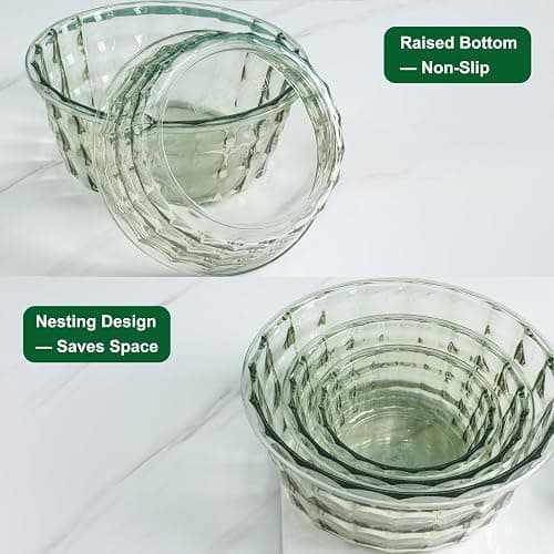 Taiuloo 3-Piece Salad Bowls with Lids, BPA Free Plastic Meal Prep Containers To Go for Lunch, Kitchen Food Storage & Serving Bowls for Salad, Snack, Fruit, Veggie, Pink thumbnail 7
