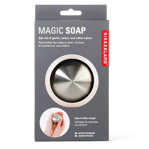 Kikkerland Stainless Steel Bar Magic Soap Odor Remover, Original - Image 1