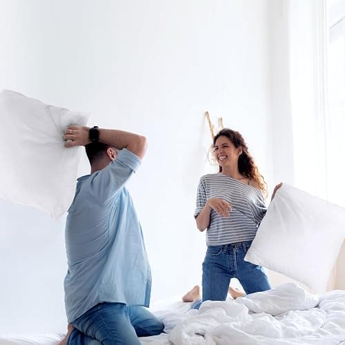 Utopia Bedding Throw Pillows Insert (Pack of 2, White) - 26 x 26 Inches Bed and Couch Pillows - Indoor Decorative Pillow thumbnail 4