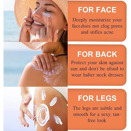 Spf 100 Face Sunscreen Moisturizer - Travel Size Sunblock - Oil Free Facial Sun Screen - Sun Screen Protector for Face & Body - Non-Greasy,No White Cast Waterproof Sunscreen Lotion -Dry Oily Skincare thumbnail 3