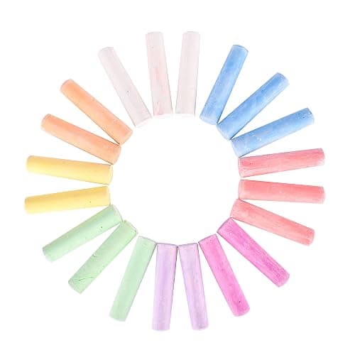 Sunny Days Entertainment Sidewalk Chalk Set for Kids with Storage, Washable, Jumbo Colored Chalk for Outdoor Play and Chalkboard Art - Ages 3+ (20 Pieces, Multicolor) thumbnail 5