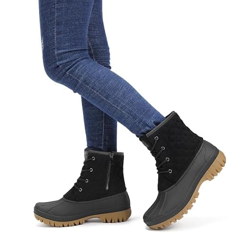 STQ Duck Boots for Women Waterproof Winter Boots Quilted Snow Boots thumbnail 9
