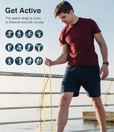 EarlySincere Smart Watches for Men Women Blood Pressure, 1.9" HD Full Touch Screen, Fitness Tracker with Heart Rate Blood Oxygen Sleep Monitor, IP67 Waterproof Smartwatch for Android iOS thumbnail 5