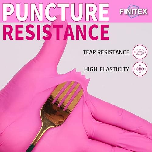 FINITEX Nitrile Disposable Latex-Free Gloves - 3.5mil 100PCS Powder-Free Latex Free Cleaning Medical Exam Food Gloves thumbnail 6