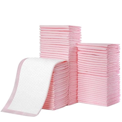 Disposable Changing Pad Liners Pack of 100 Baby Incontinence Changing Pads Diaper UnderPads Ultra Soft Super Absorbent Waterproof Mat 13 x18 in - Image 1