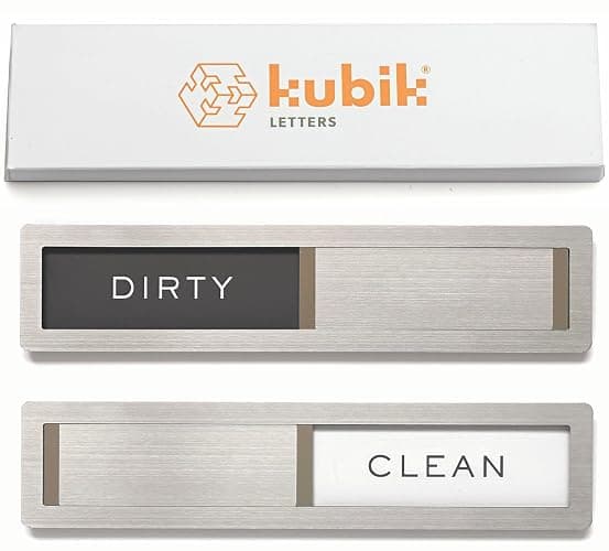 Clean Dirty Magnet for Dishwasher, Dishwasher Clean Dirty Sign. | Stainless Steel 304, Kitchen Decor Organization Accessories Organizers and Storage - Image 1