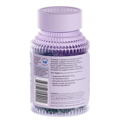 Lemme Creatine Monohydrate Gummies, Blue Raspberry (60 Gummies) thumbnail 10