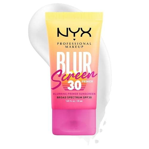 NYX PROFESSIONAL MAKEUP Blurscreen SPF 30 Primer, 3-in-1 Blurring Makeup Primer with Sunscreen, Vegan Formula with No White Cast or Greasy Feeling - Image 1