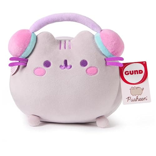 GUND Pusheen Gamer Squisheen Plush, Squishy Toy, Collectible Plush Toy, Gaming Decor, Stuffed Animal for Ages 8 and Up, Gray, 11” thumbnail 5