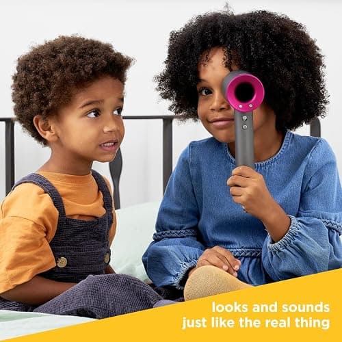 Casdon 73252 Dyson Supersonic Styling Set | Interactive Toy Hairdryer for Children Aged 3 Years & Up | Looks and Works Like The Real Thing, Grey thumbnail 2
