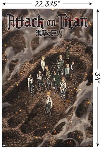 Trends International Attack on Titan: The Final Season - Part 3 Teaser Wall Poster, 34L x 22.4W, Unframed Version thumbnail 3