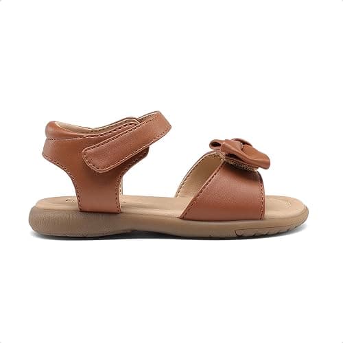 DREAM PAIRS Girls Sandals Fashion Bow Summer Shoes for Toddler/Little Kid thumbnail 6