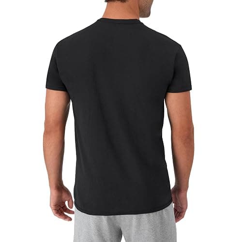 Hanes Men's Undershirt Packs, Stay-Tucked Soft Cotton Undershirts, Best Undershirts for Men, White/Black/Asstd Multipacks thumbnail 4