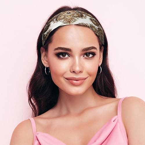 Sumolux Head Hair Scarf for Women Like Satin Silk Scarf Bandana | Hair Wrapping Night, Large Square Scarves 27.5", Fashion Neck Scarves thumbnail 3