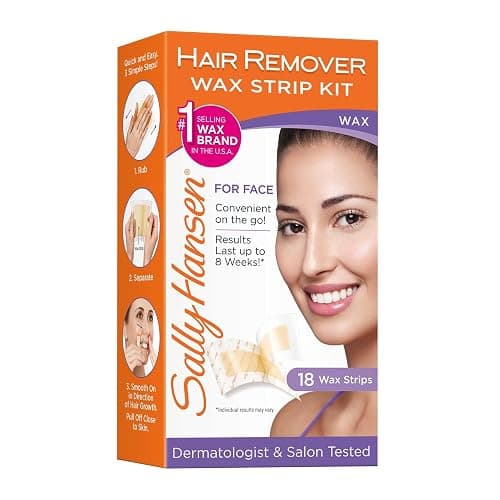 Sally Hansen Wax Kit Wax Strips For Face 18 Count (Pack of 1) - Image 1