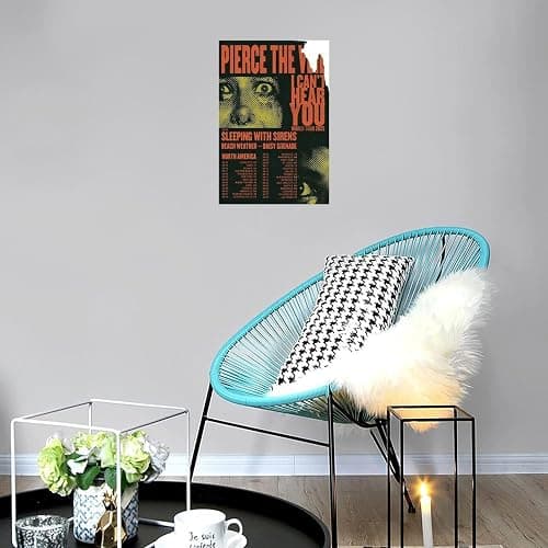 Pierce The Veil By I CAN’T HEAR YOU WORLD TOUR 2025 Canvas Poster Print Wall Art Decor Paintings for Living Room Bedroom Decoration Unframe-style 12x18inch(30x45cm) thumbnail 2