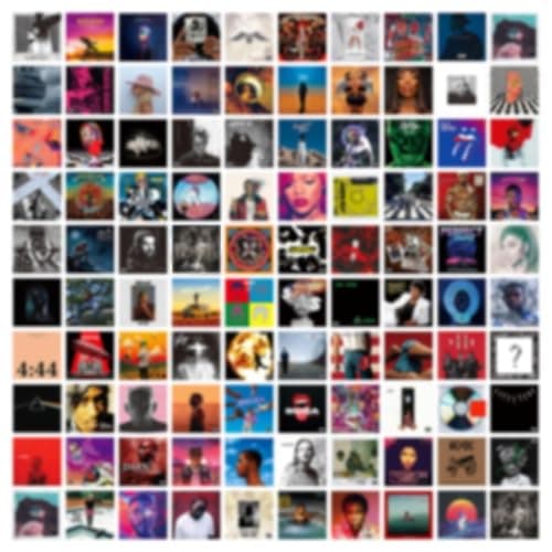 A ART·ZONE 100 Pcs 5x5 Inch | Posters Wall Collage Kit for Room, Album Cover, Music, Rapper, Band, Wall Poster for Bedroom - Image 1