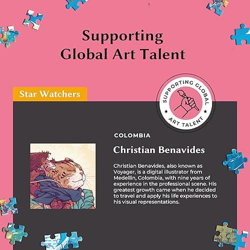 Time Warp Puzzle Mystery Jigsaw Puzzle 1000 Pieces for Adults Day Night Series - A Challenging, Difficult, Picture Changing Puzzle to Solve 26.625 x 19.25 in (Starwatchers) thumbnail 7