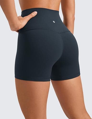 CRZ YOGA Womens Butterluxe Biker Shorts 4'' - High Waisted Booty Workout Volleyball Yoga Spandex thumbnail 2