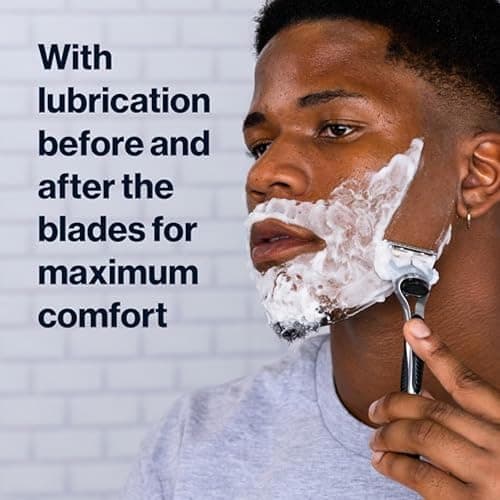 Gillette SkinGuard Razors, 1 Gillette Razor, 4 Razor Blade Refills, Designed for Men with Skin Irritation, Razor Bumps, and Sensitive Skin thumbnail 6