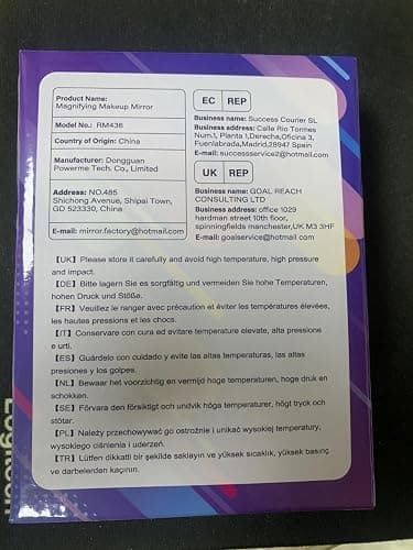 GOMIPURU Compact Mirror, Travel Mirrors with Light, 1x/30x Magnifying Mirror with 3 Color Lights and Adjustable Brightness, 4.5x3.9 inch Small Compact Hangable Hand Pocket Mirrors, Comes with Tweezer thumbnail 8