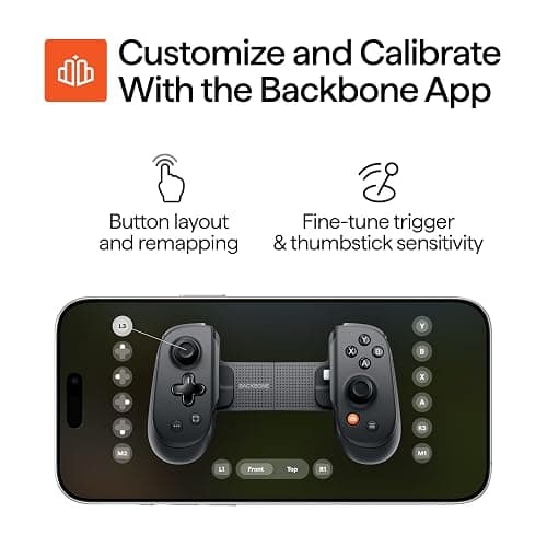 BACKBONE Pro Mobile Gaming Controller for iPhone 15/16 Series+ and Android, USB-C & Bluetooth, Play Anywhere on Any Screen, Premium Quality & Pro-Level Comfort, Android & iPhone Game Controller thumbnail 10