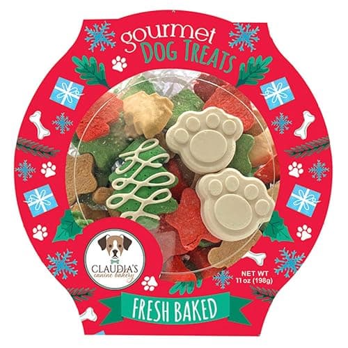 Santa Paws Classic Gourmet Dog Cookies - Vanilla Flavored Christmas Treats for All Breeds and Sizes - Image 1