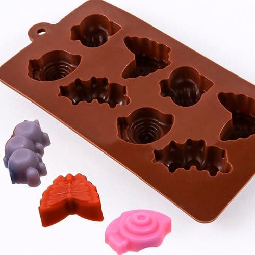 STARUBY Silicone Molds Non-stick Chocolate Candy Mold,Soap Molds,Silicone Baking mold Making Kit, Set of 3 Forest Theme with Different Shapes Animals,Lovely & Fun for Kids thumbnail 7