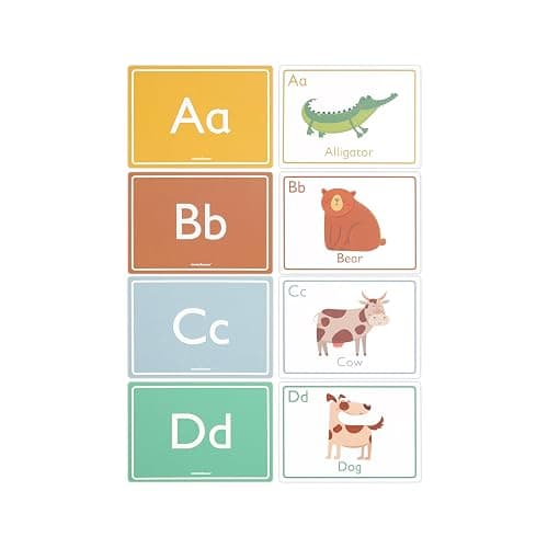 Nimmie & Moose Alphabet Flash Cards for Toddlers 1-3 | Extra-Thick Toddler Flash Cards | Learn Numbers, Letters, Colors, Animals & Play Games - Color Flashcards for Toddlers 1-3+ thumbnail 9