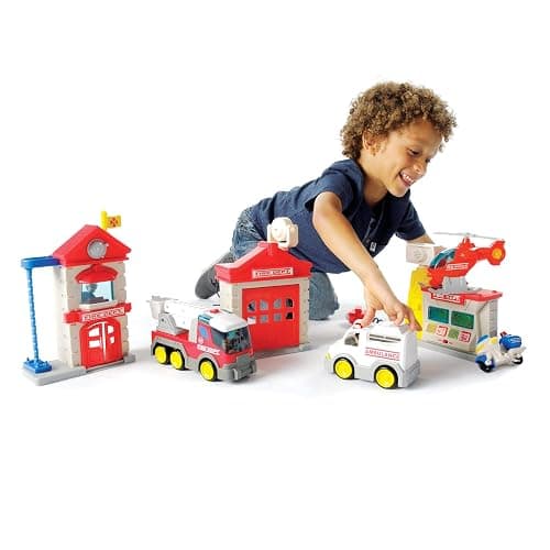 Fat Brain Toys Fire Station Playset - Image 1