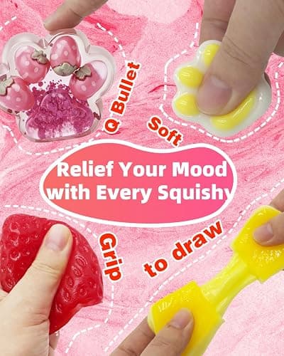 20 Pack Taba Squishy Toys for Stress Relief Kids Party Favors | Individually Wrapped Fidget Toys, Classroom Prize Rewards, Squishy Set, Goodie Bag Fillers, Sensory Bin Toys, Student Prizes thumbnail 4