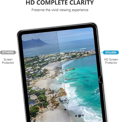 SPARIN 2 Stück Schutzfolie für iPad 11/10. Generation, iPad (A16) 11 zoll 2025/10,9 zoll 2022, 9H Härte Kratzfest Panzer Schutz Glas Folie thumbnail 6