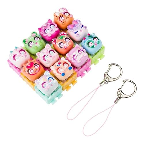 Clickeez Series 3 12-Pack | 12 Collectible Character Keyboard Keys Click and Clack | Create 2 Keychains | Ages 6+ thumbnail 3