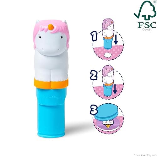 Melissa & Doug Sticker Wow!™ 24-Page Activity Pad and Sticker Stamper, 300 Stickers, Arts and Crafts Fidget Toy Collectible Character – Unicorn Creative Play Travel Toy for Girls and Boys 3+ - Unicorn - Single thumbnail 4