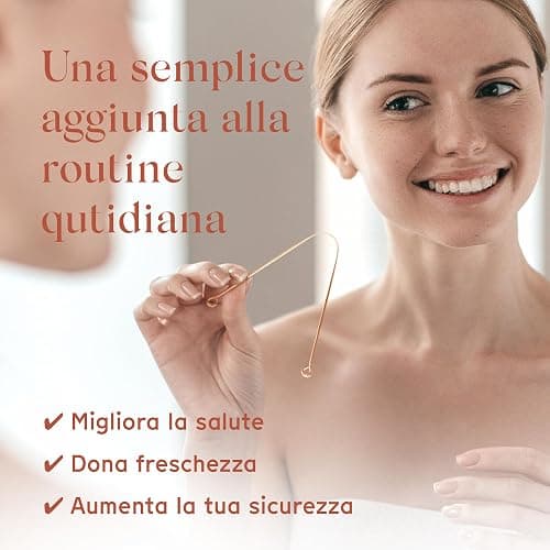 Arista Pulisci Lingua Rame, Pack 2 Raschietto Lingua, Nettalingua Rame per Pulizia Lingua, Ayurveda Prodotti per Lingua Pulizia, Alito Cattivo Rimedi, Pulitore Lingua thumbnail 4