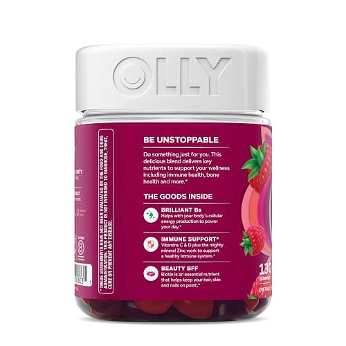 OLLY Women's Daily Multivitamin Gummy, Vitamins A, D, C, E, Biotin, Folic Acid, Adult Chewable Vitamin, Berry Flavor, 65 Day Supply - 130 Count thumbnail 11