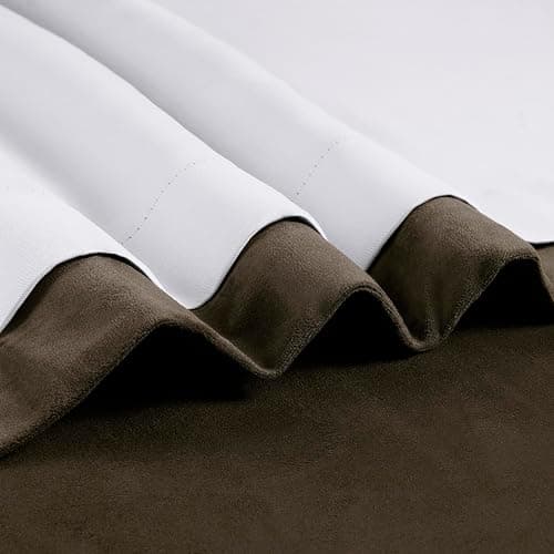 HPD Half Price Drapes Signature Velvet Thermal Blackout Curtains for Living Room 108 Inch Long (1 Panel) Rod Pocket Insulated Blackout Curtains for Bedroom Window Curtains, 100W x 108L, Java thumbnail 12