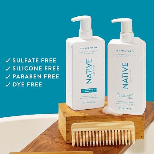 Native Ocean & Timber Shampoo and Conditioner Contain Naturally Derived Ingredients | All Hair Types, Color & Treated, Fine to Dry Damaged, Sulfate & Dye Free - 2-Pack thumbnail 3