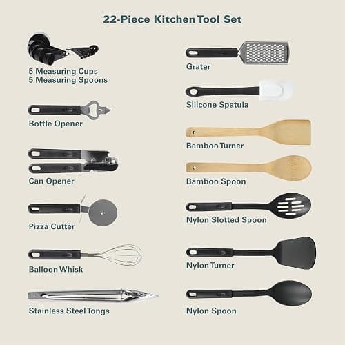 Gibson Home 74 Piece Kitchen in a Box Pots and Pans Cookware, Plates and Bowls Dinnerware, Cutlery Knife Block, Flatware Utensils, Tools & Gadgets, Storage, Glasses Set thumbnail 7