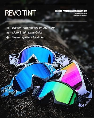 BATFOX Dirt Bike ATV Goggles Motorcycle Gear Riding Motocross Dirtbike 4-Wheeler MX DH Accessories Goggles Glasses for Men Women Youth UV400 Protection Dust-proof Anti-Slip Strap thumbnail 6