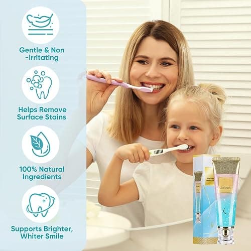 Niacinamide Whitening Toothpaste: Triple Action Whitening with Natural Gentle Care Tooth Paste - Deep Stains Radiant Smile Natural & Gentle Formula Fresh Breath (1) thumbnail 9