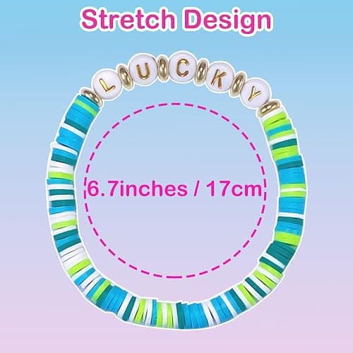 SIELEVIN 10 PCS Kids Friendship Bracelets for Teen Girls Women little Girl Jewelry Colorful Clay Bead Bracelet Set Beach Style Jewelry Gift thumbnail 7