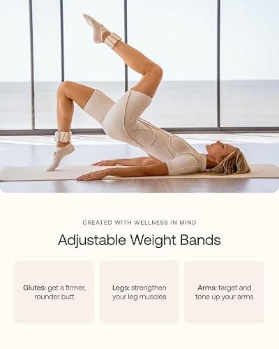 BetterMe Bubble Butt Kit – Pilates Ring, Weight Bands, Soft Ball & Loop Bands – Glute Training Pilates Kit for Women – Home Workout Pilates Equipment Set thumbnail 4