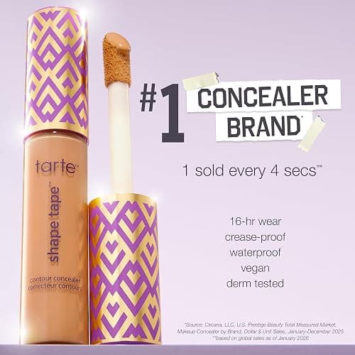 tarte shape tape concealer – Full-Coverage Creaseless Soft Matte Finish, Brightening Under-Eye & Face Makeup, 16hr Longwear, Vegan & Cruelty-Free thumbnail 8