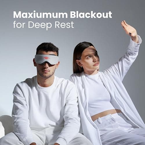 Manta Original Sleep Mask - Maximum Blackout Sleep Mask for Deep Sleep, Adjustable with Detachable Eye Cups, Zero Eye Pressure for Back & Belly Sleepers, Ideal for Travel, Shift Work & Daytime Sleep thumbnail 3