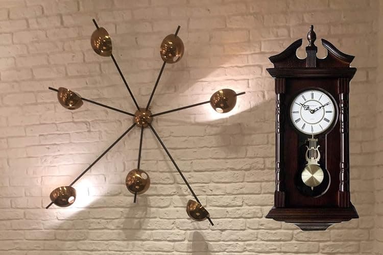 Vmarketingsite Wall Clocks: Grandfather Wood Wall Clock with Chime. Pendulum Wood Traditional Clock. Makes a Great Housewarming or Birthday Gift Wall Clock Chimes Every Hour with Westminster Melody thumbnail 5